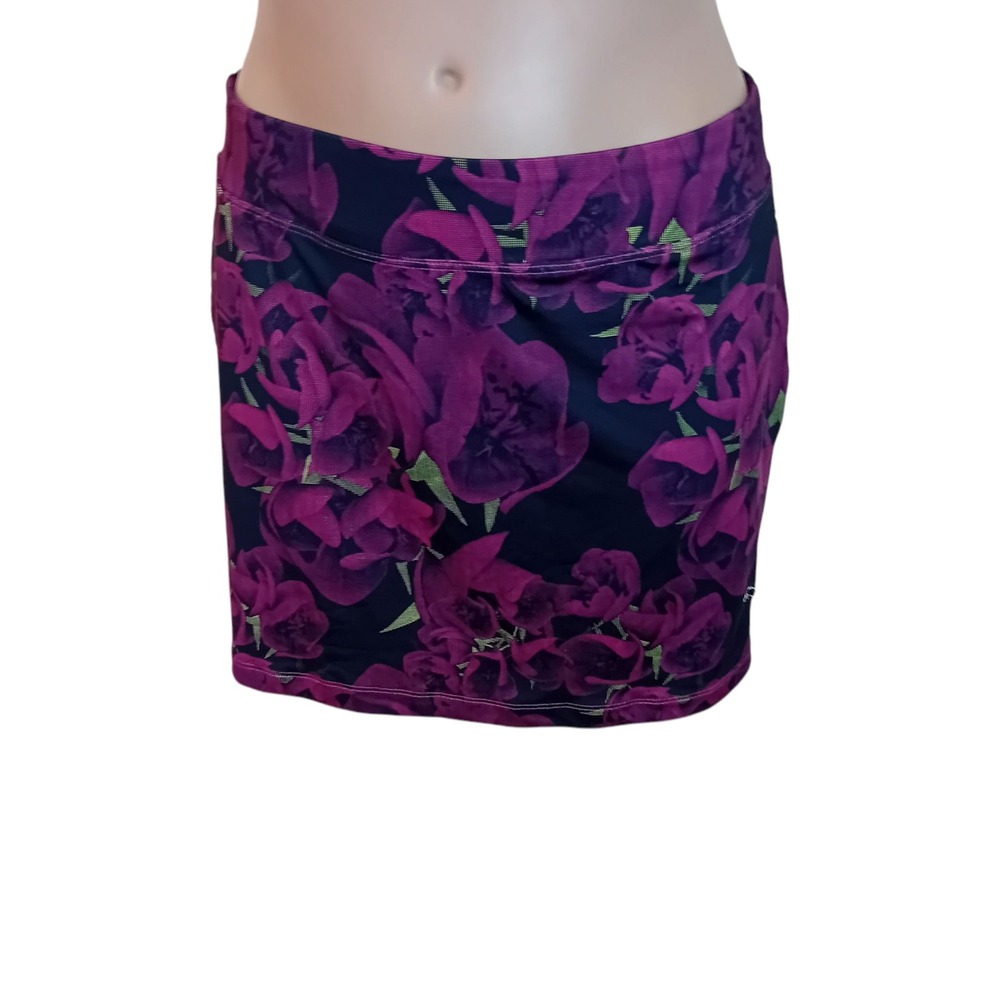 Puma Athletic Athleisure Skirt Floral Print Golf Tennis‎ Activewear Workout S
